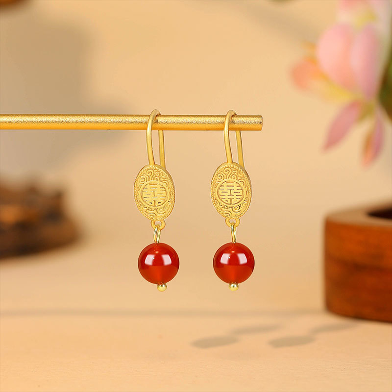 Earrings - Boucles d'oreilles en perles de jade