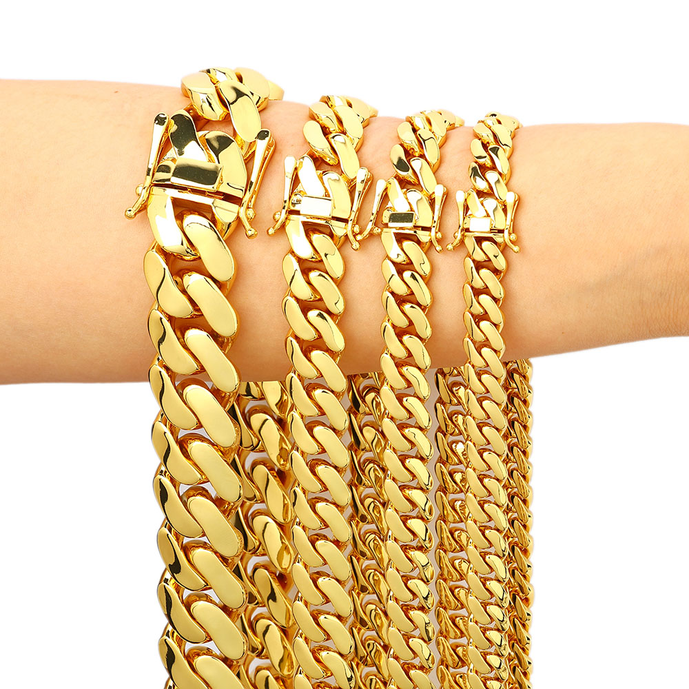 Cuban Link Chain 12Mm - Chaînes en laiton Miami Cuban Link