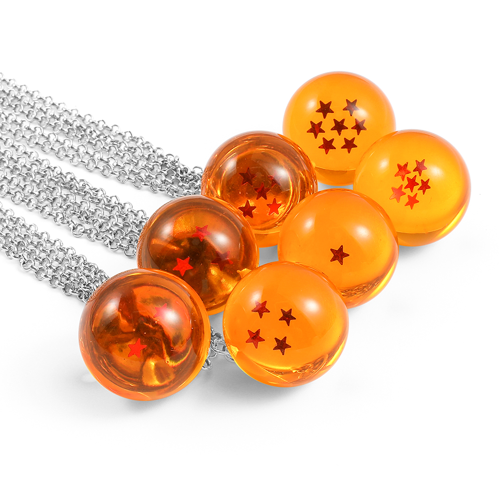 Anime Pendant Necklace - Collier Dragon Ball avec breloques étoiles