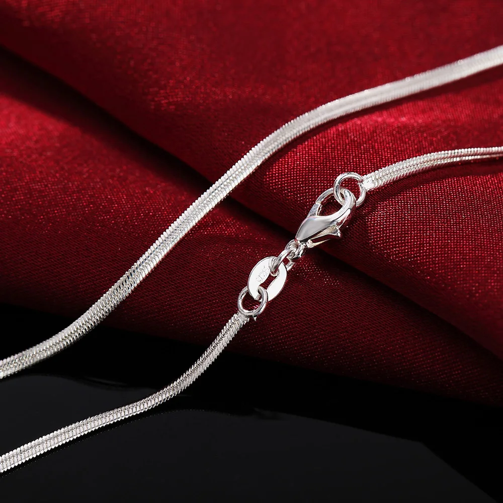 925 Sterling Silver Chain Necklace Men - Collier en argent regardé 925 pour
