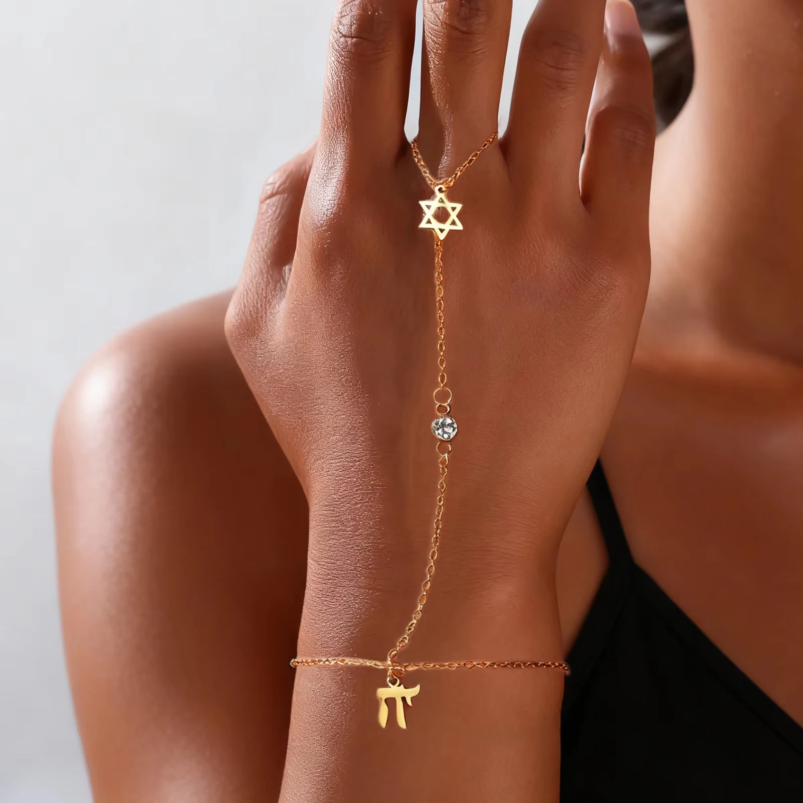 Bracelets - Bracelet ajustable en acier inoxydable avec