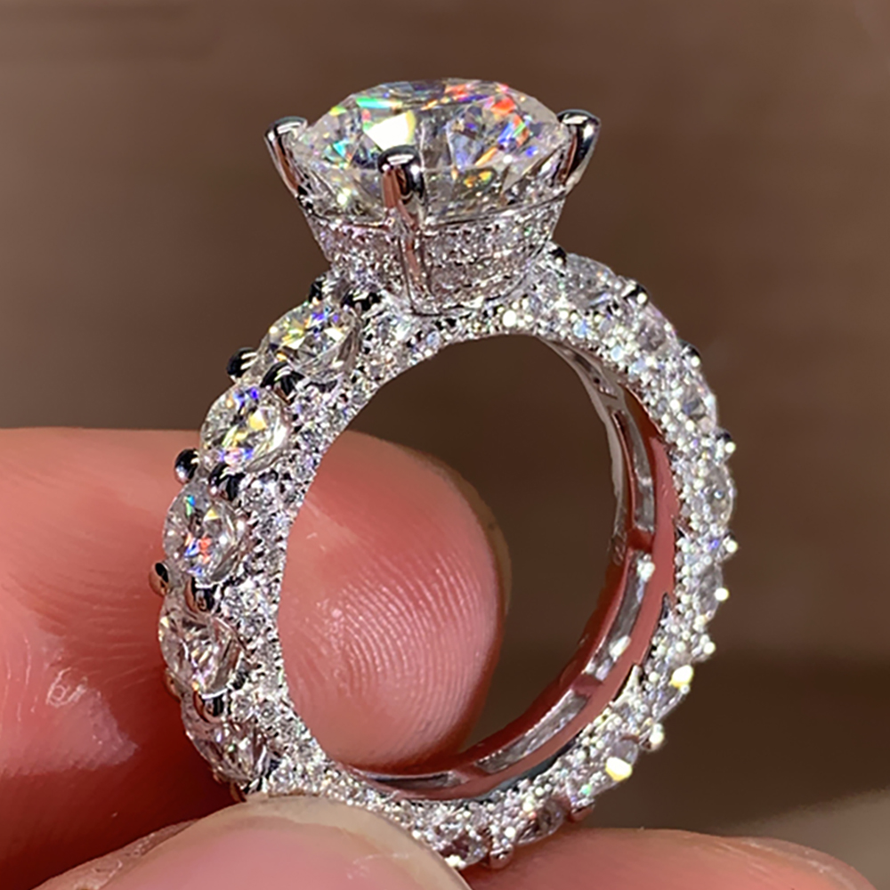 Moissanite Engagement Ring 1 Carat - Bague de fiançailles et de mariage