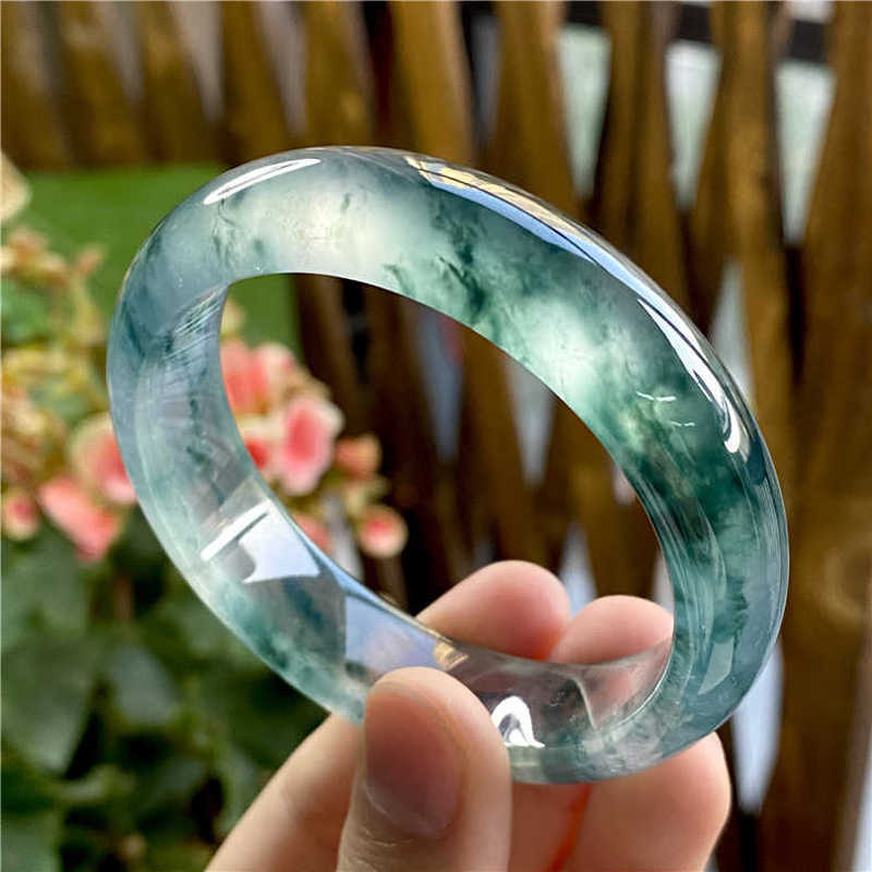 Bracelets - Jadeite de type glace avec motifs