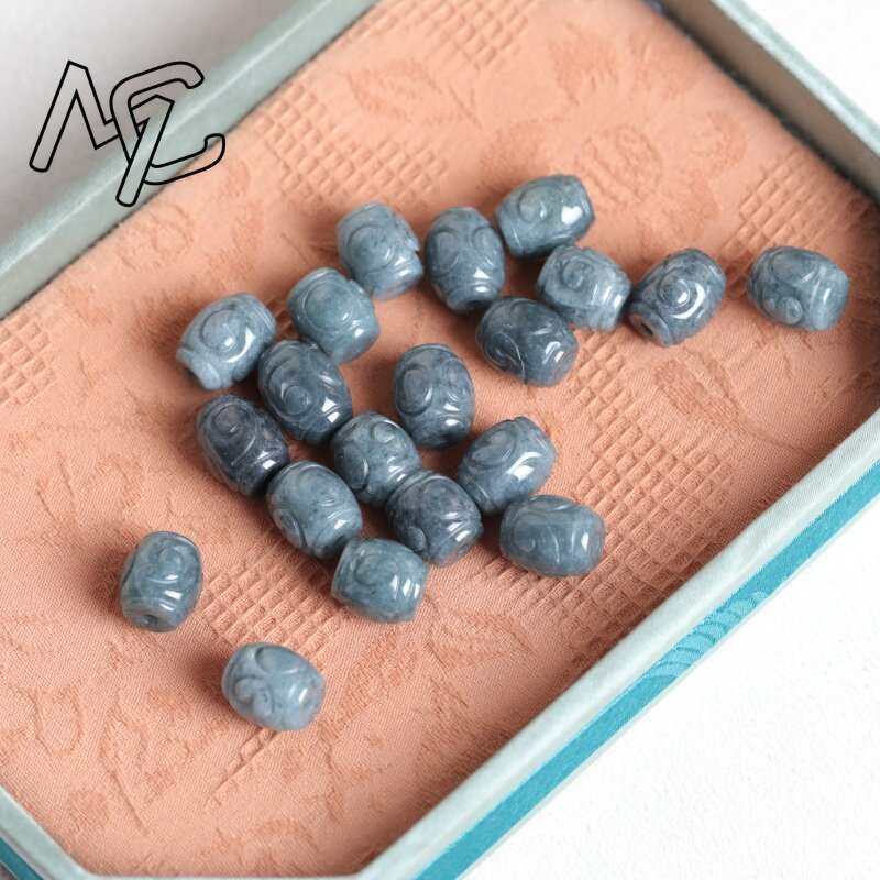 Lot de 5 perles en jade bleu n - Bracelets avis et prix