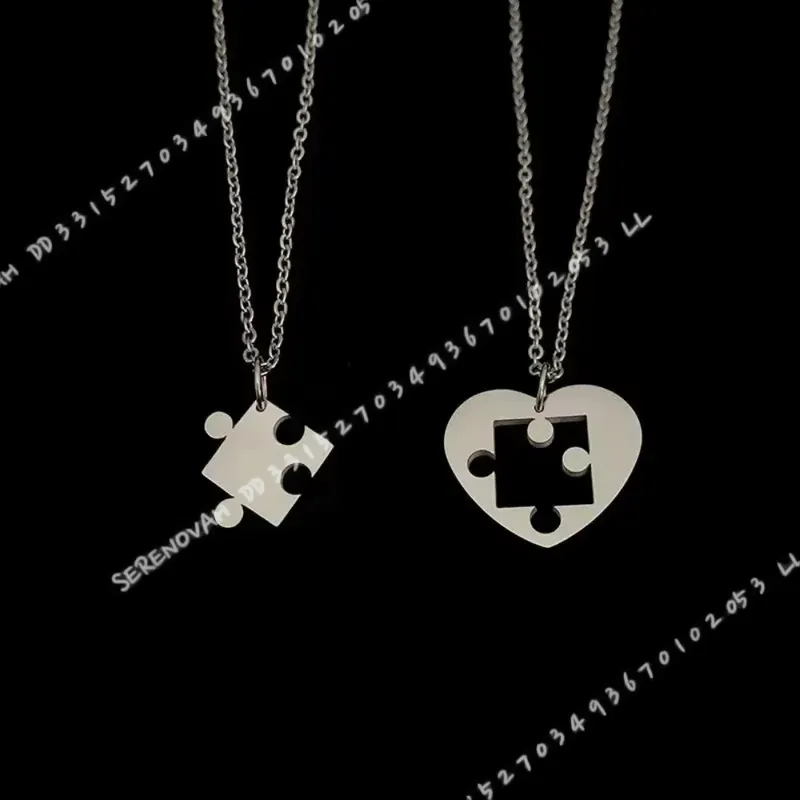 Lot de 2 colliers pendentifs c - Magnetic Couple Matching Necklaces avis et prix