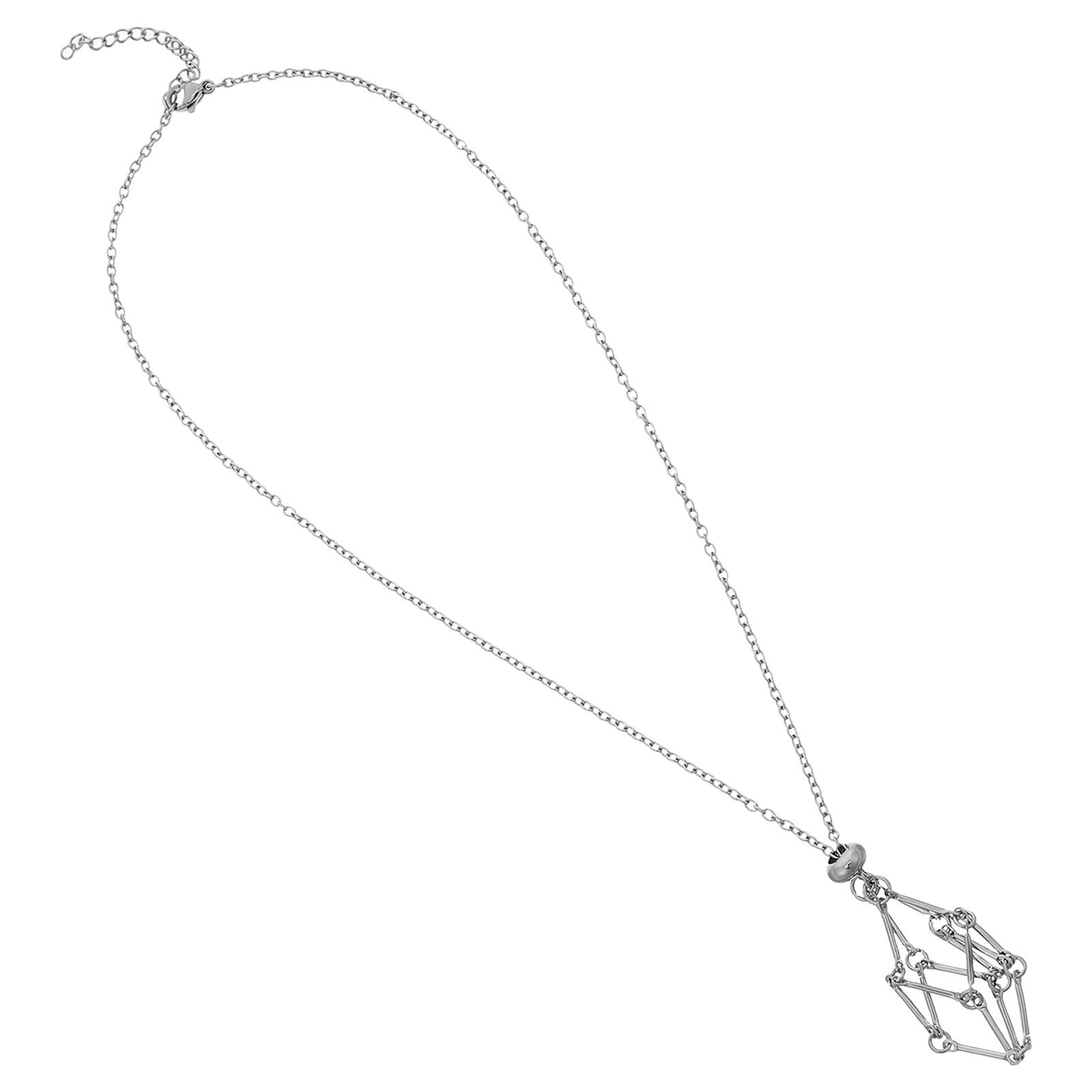 Collier porte-cristaux en acie - Crystal Pendant Necklace Natural Stone avis et prix