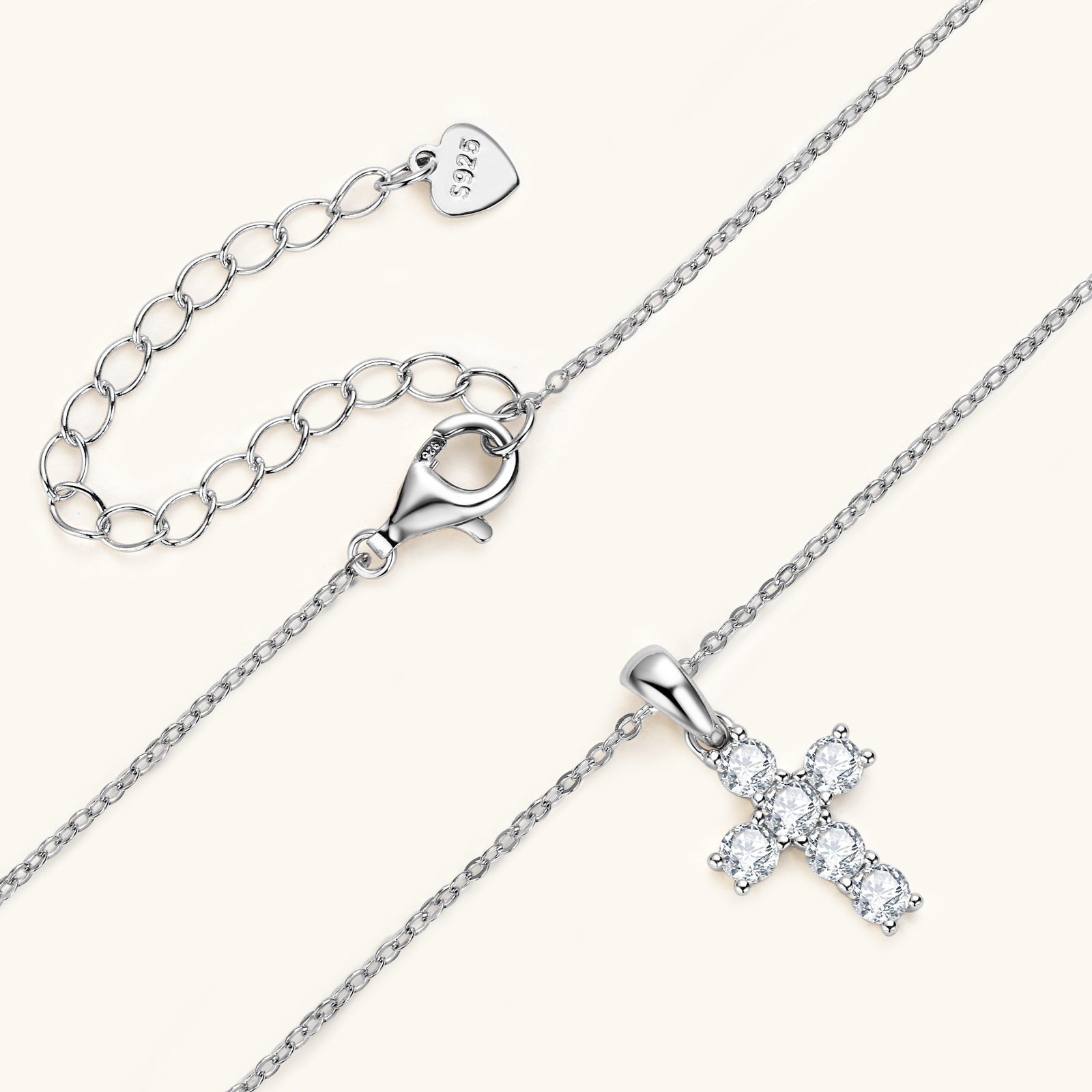 Collier pendentif croix à quat - Cross Pendant Necklace Gold avis et prix