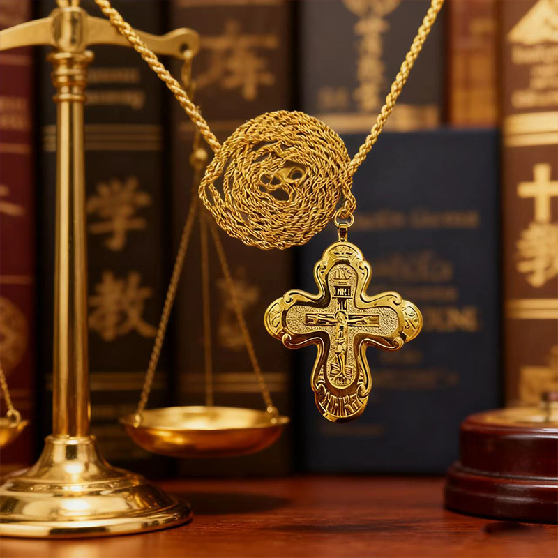 Nouvelle Croix pectorale ortho - Cross Pendant Necklace Gold avis et prix