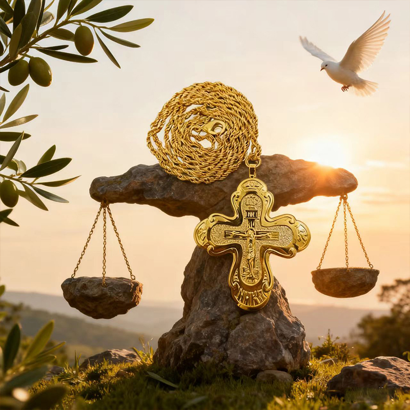 Nouvelle Croix pectorale ortho - Cross Pendant Necklace Gold avis et prix