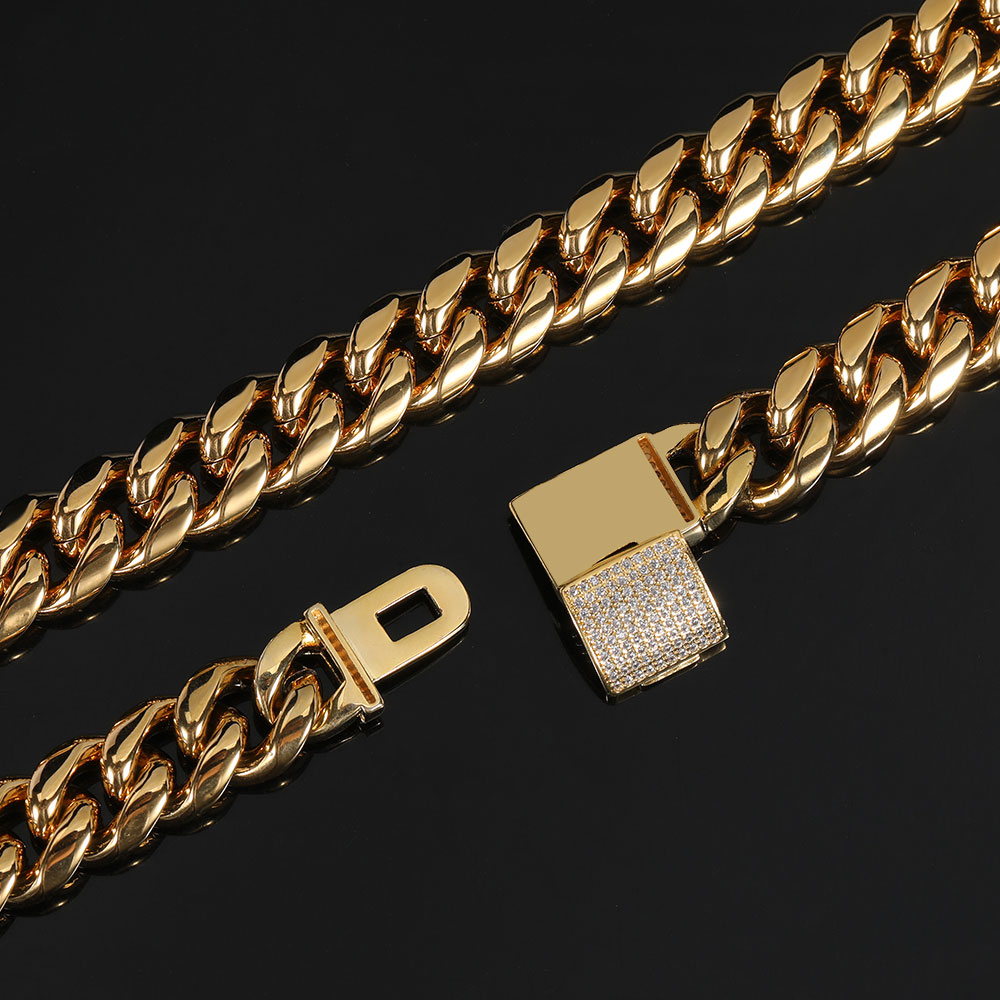Collier chaîne à maillons cuba - Cuban Link Chain 12Mm avis et prix