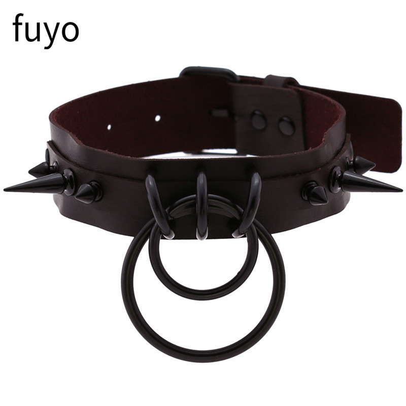 Punk cloches noir pointe colli - Goth Punk Spike Choker avis et prix