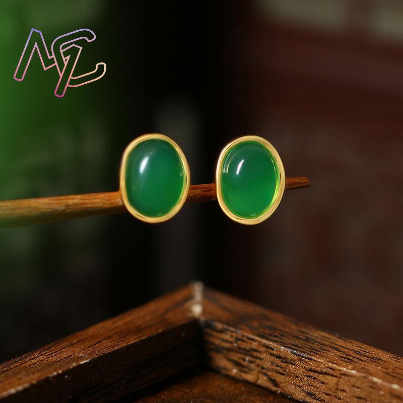 Boucles d'oreilles en Jade nat - Earrings avis et prix