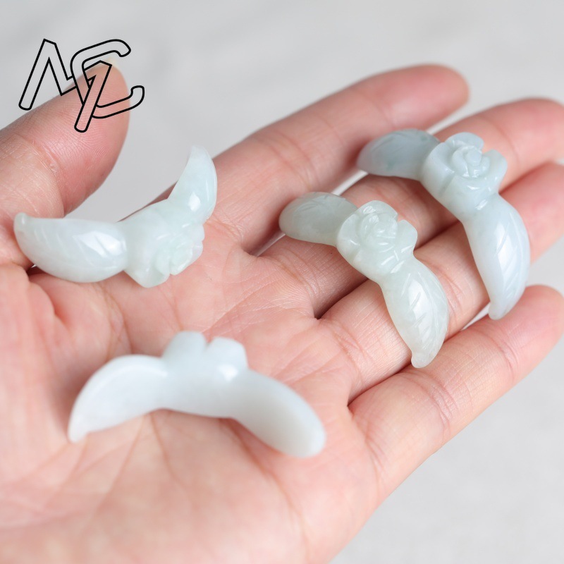 Bracelet en Jadeite blanche na - Earrings avis et prix