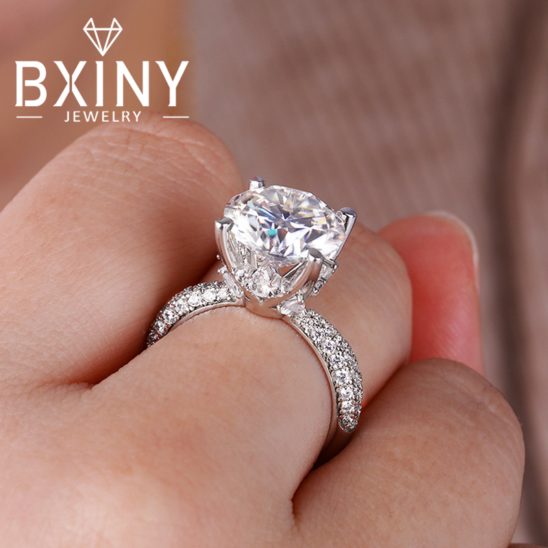 BXINY D couleur 5CT Moissanite - Moissanite Engagement Ring 1 Carat avis et prix