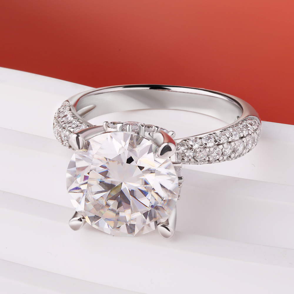 BXINY D couleur 5CT Moissanite - Moissanite Engagement Ring 1 Carat avis et prix