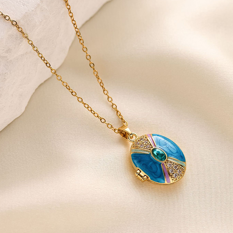 ANENJERY 316L acier inoxydable - Heart Locket Necklace Photo avis et prix