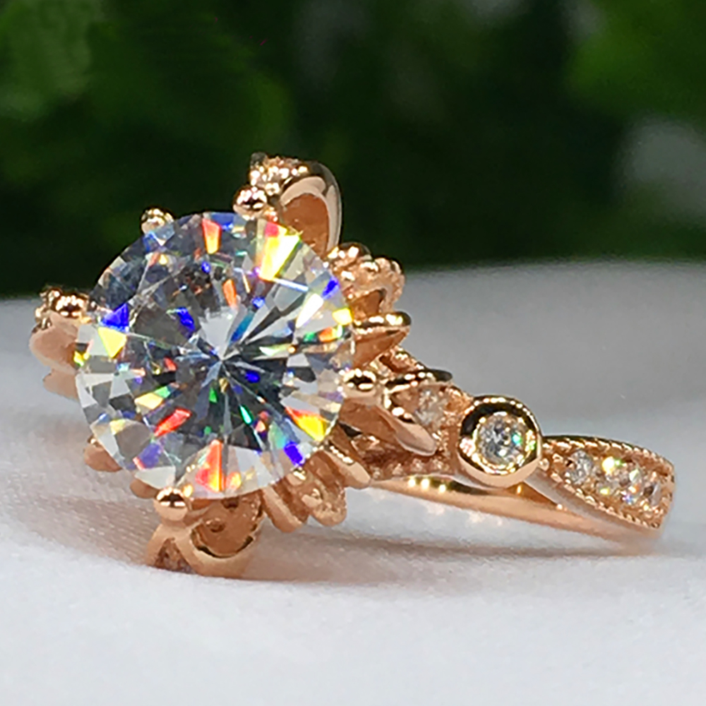 Bague de fiançailles et de mar - Moissanite Engagement Ring 1 Carat avis et prix