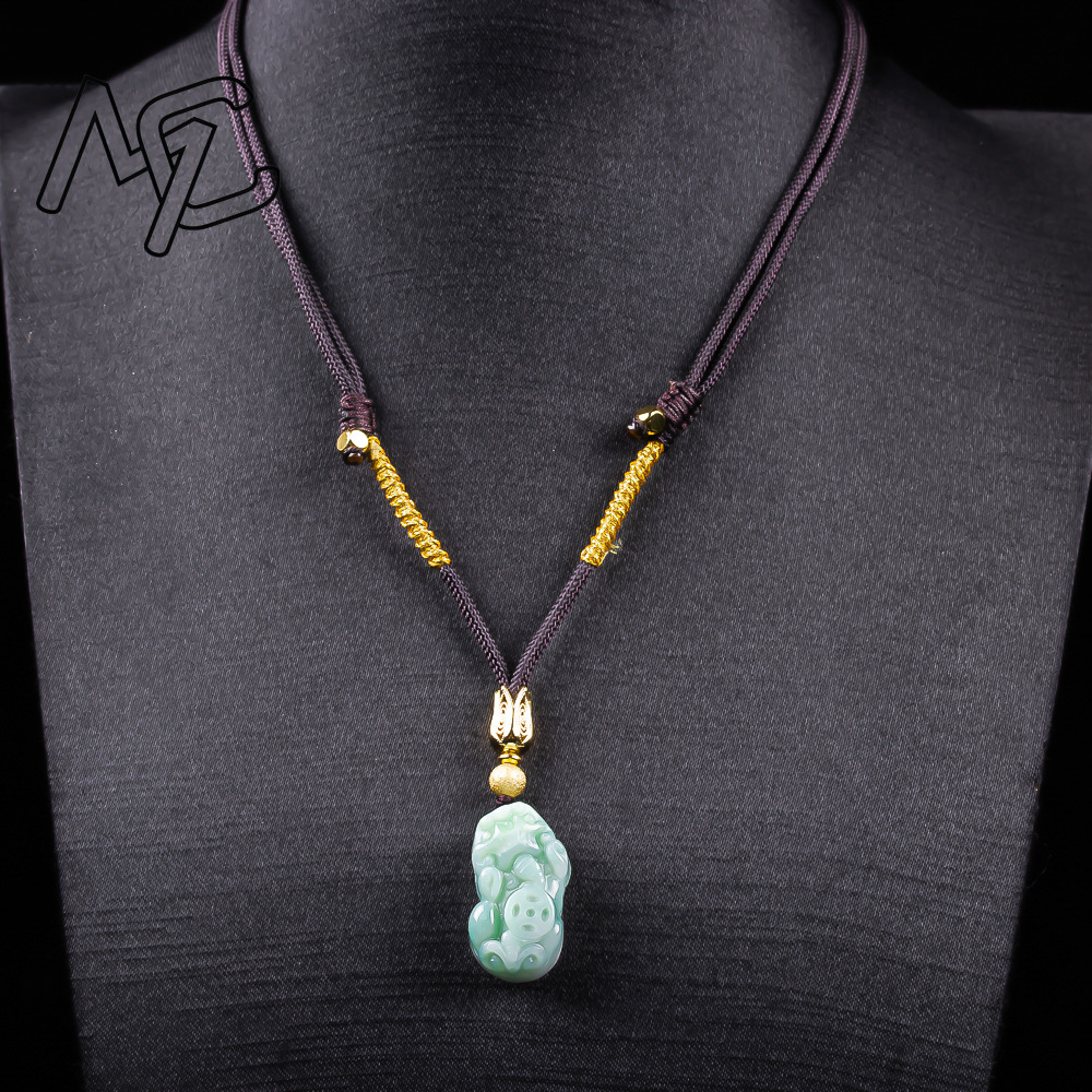 Naturel birman une émeraude po - Necklaces avis et prix