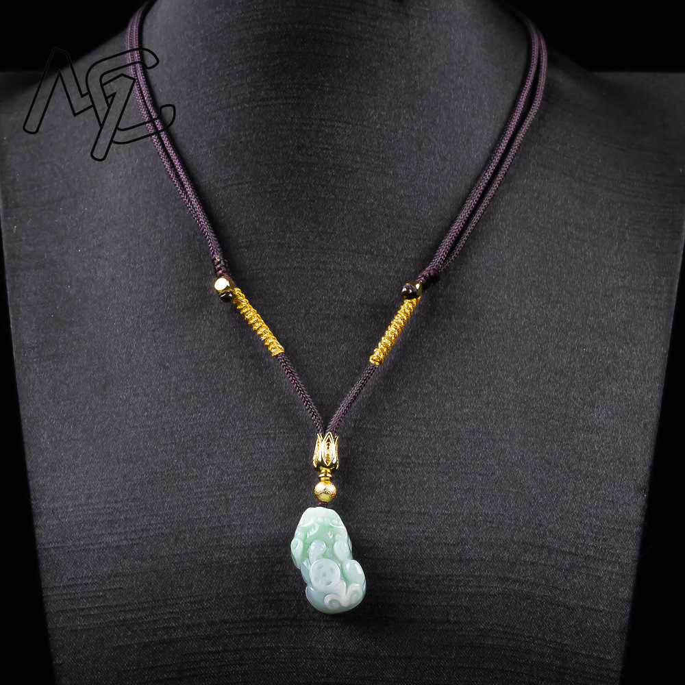 Naturel birman une émeraude po - Necklaces avis et prix