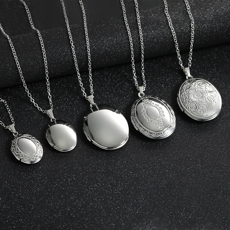 Collier médaillon vintage coul - Heart Locket Necklace Photo avis et prix