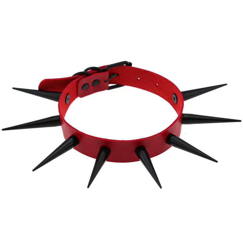 Collier ras du cou clouté à po - Goth Punk Spike Choker avis et prix