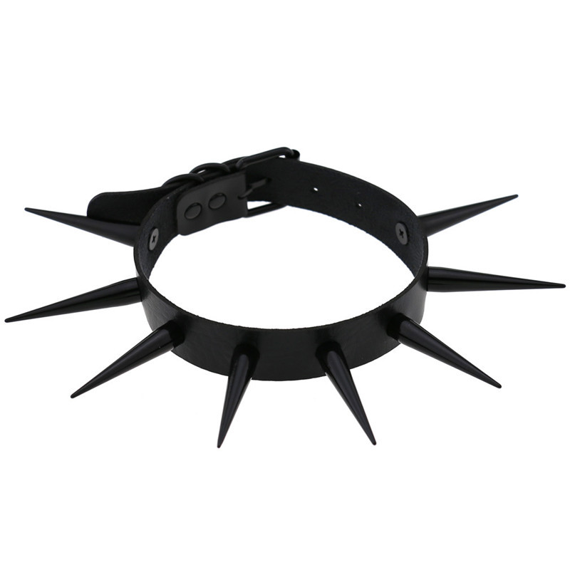Collier ras du cou clouté à po - Goth Punk Spike Choker avis et prix