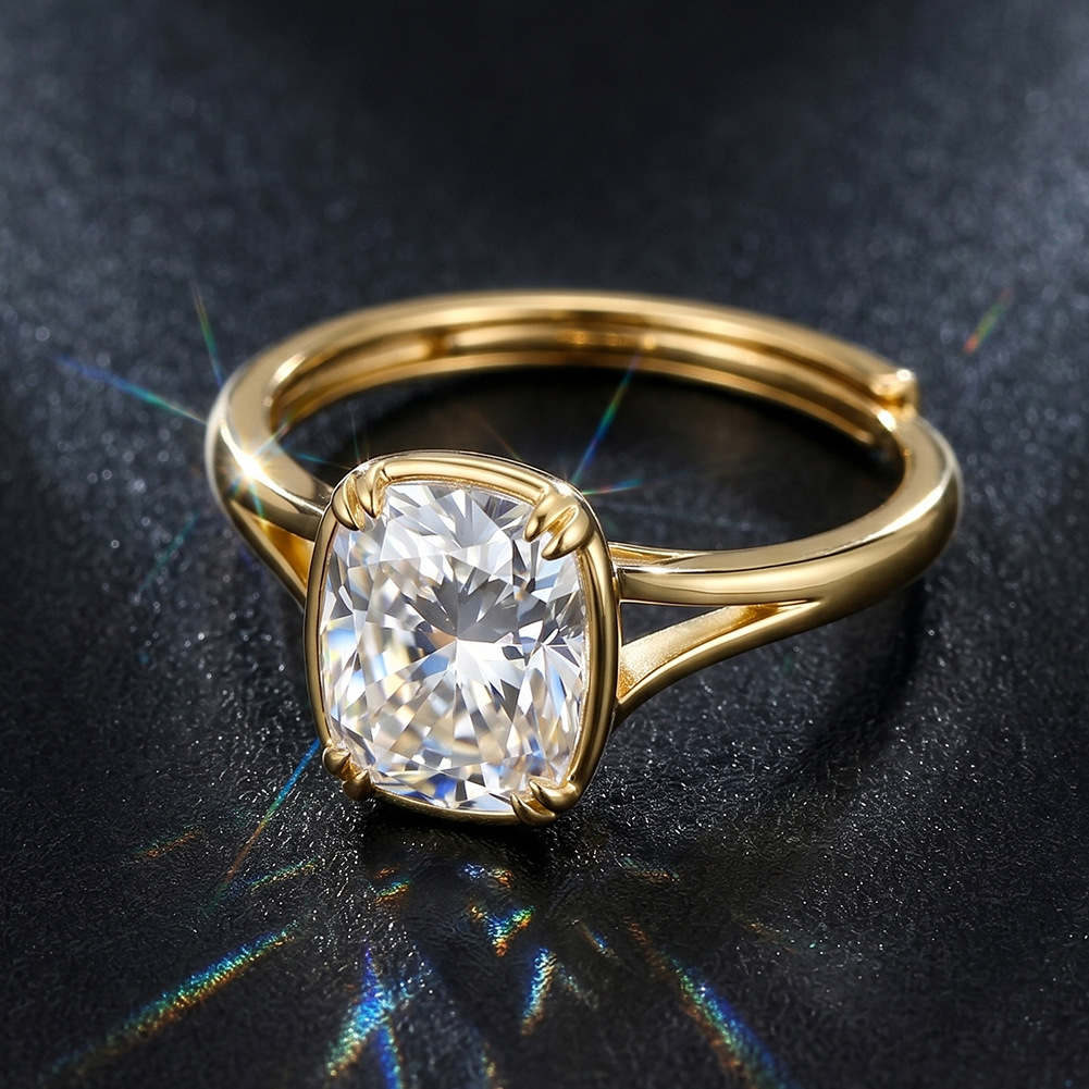 Bague en argent sterling S925  - Moissanite Engagement Ring 1 Carat avis et prix