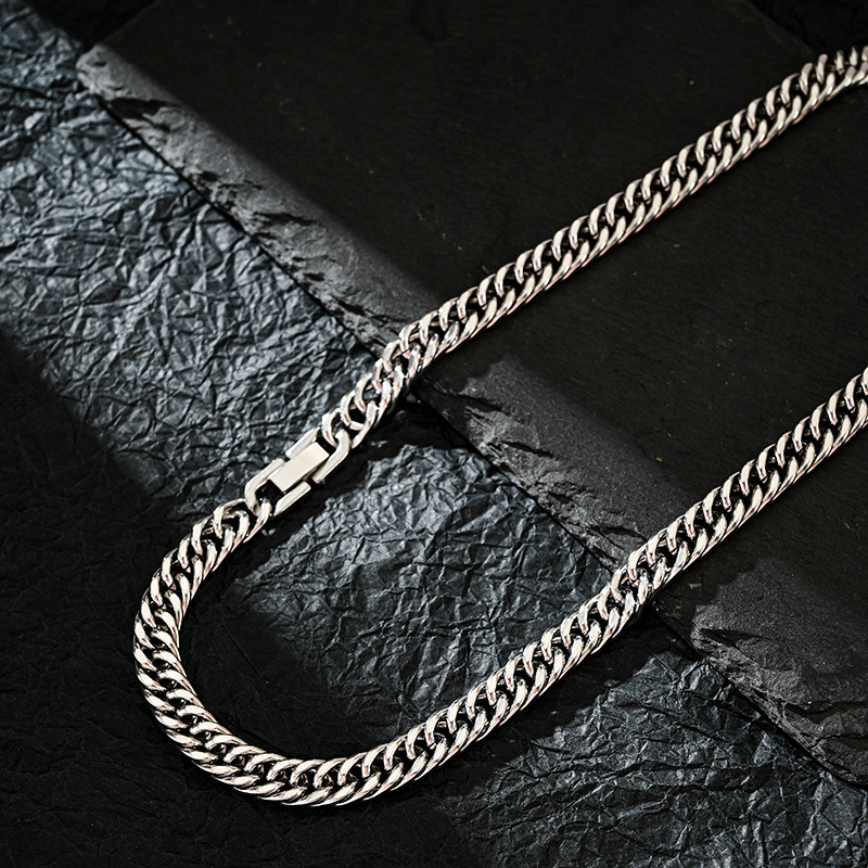 Collier chaînes cubaines en ac - Cuban Link Chain 12Mm avis et prix