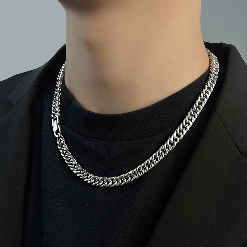 Collier chaînes cubaines en ac - Cuban Link Chain 12Mm avis et prix