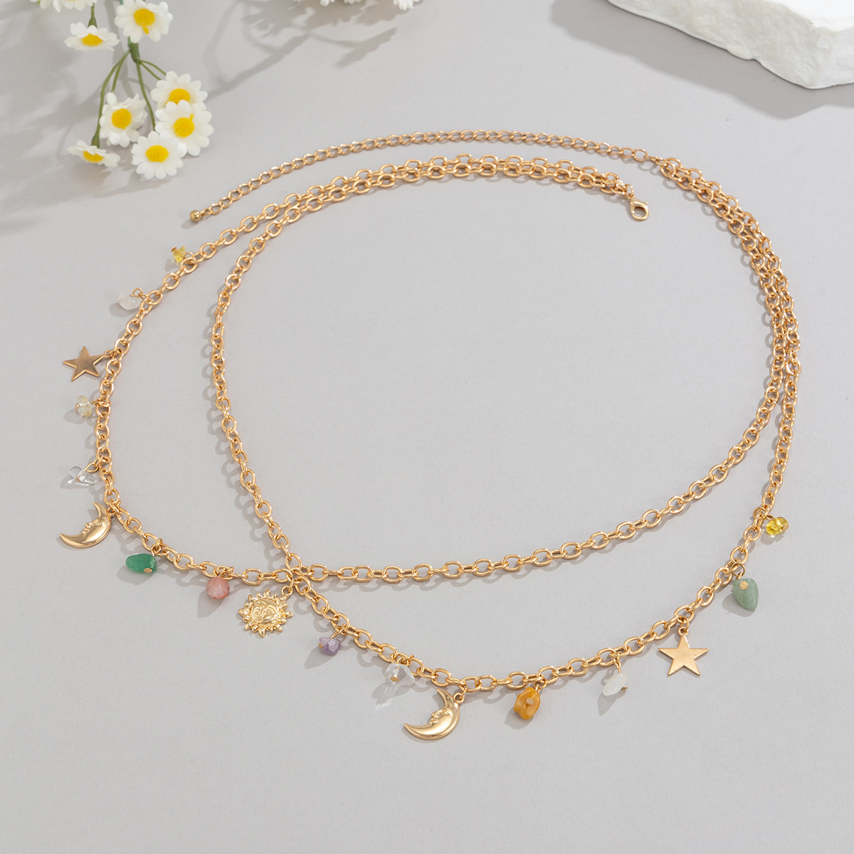 Boho étoile lune soleil penden - Body Jewelry avis et prix