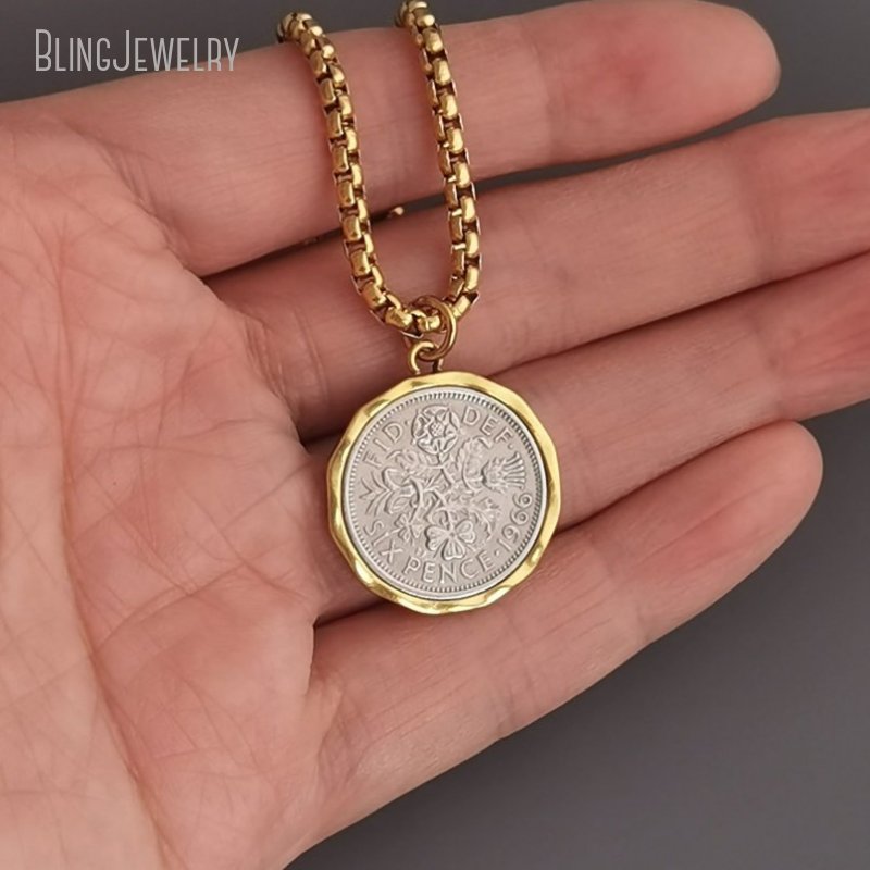 Chaîne de boîte en acier inoxy - Cross Pendant Necklace Gold avis et prix