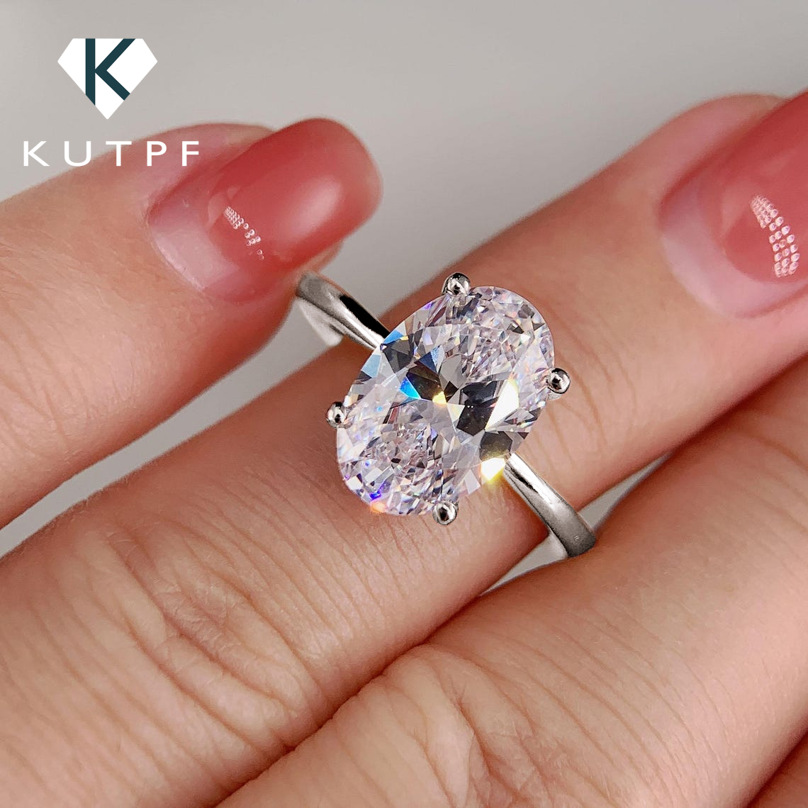 Bagues de fiançailles en Moiss - Moissanite Engagement Ring 1 Carat avis et prix