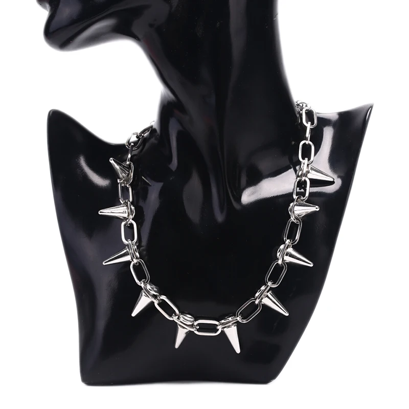 Collier ras du cou Goth Rock B - Goth Punk Spike Choker avis et prix