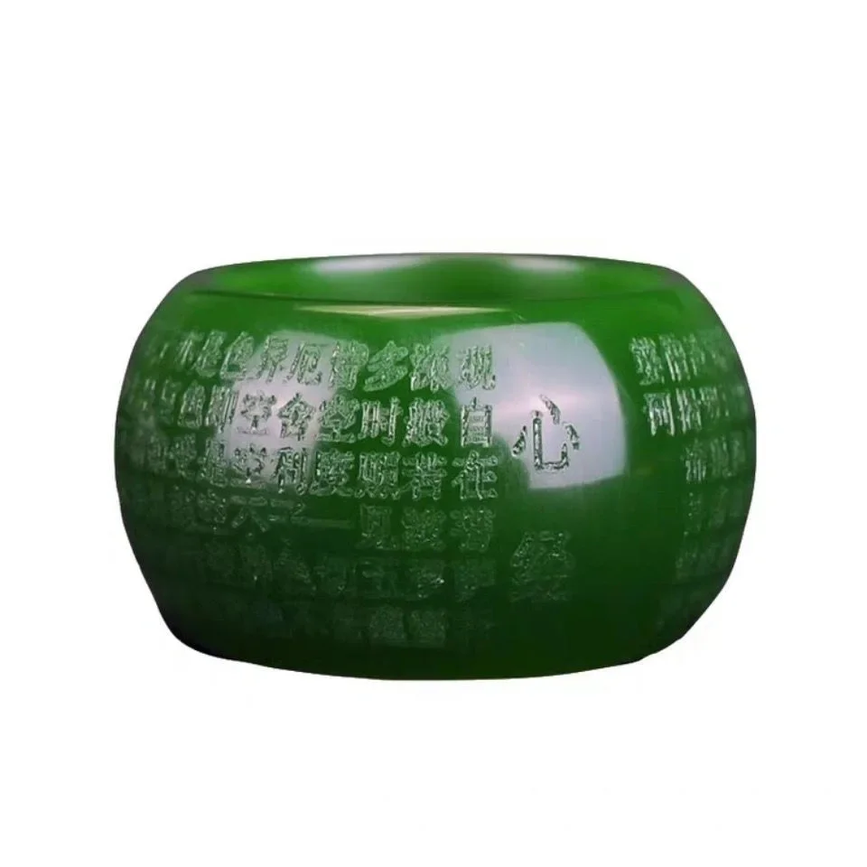 Bague en jade vert naturel de  - Rings avis et prix