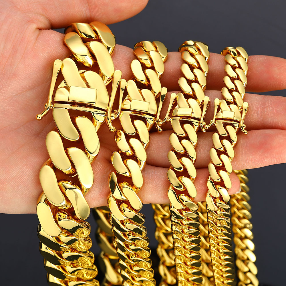 Chaînes en laiton Miami Cuban  - Cuban Link Chain 12Mm avis et prix