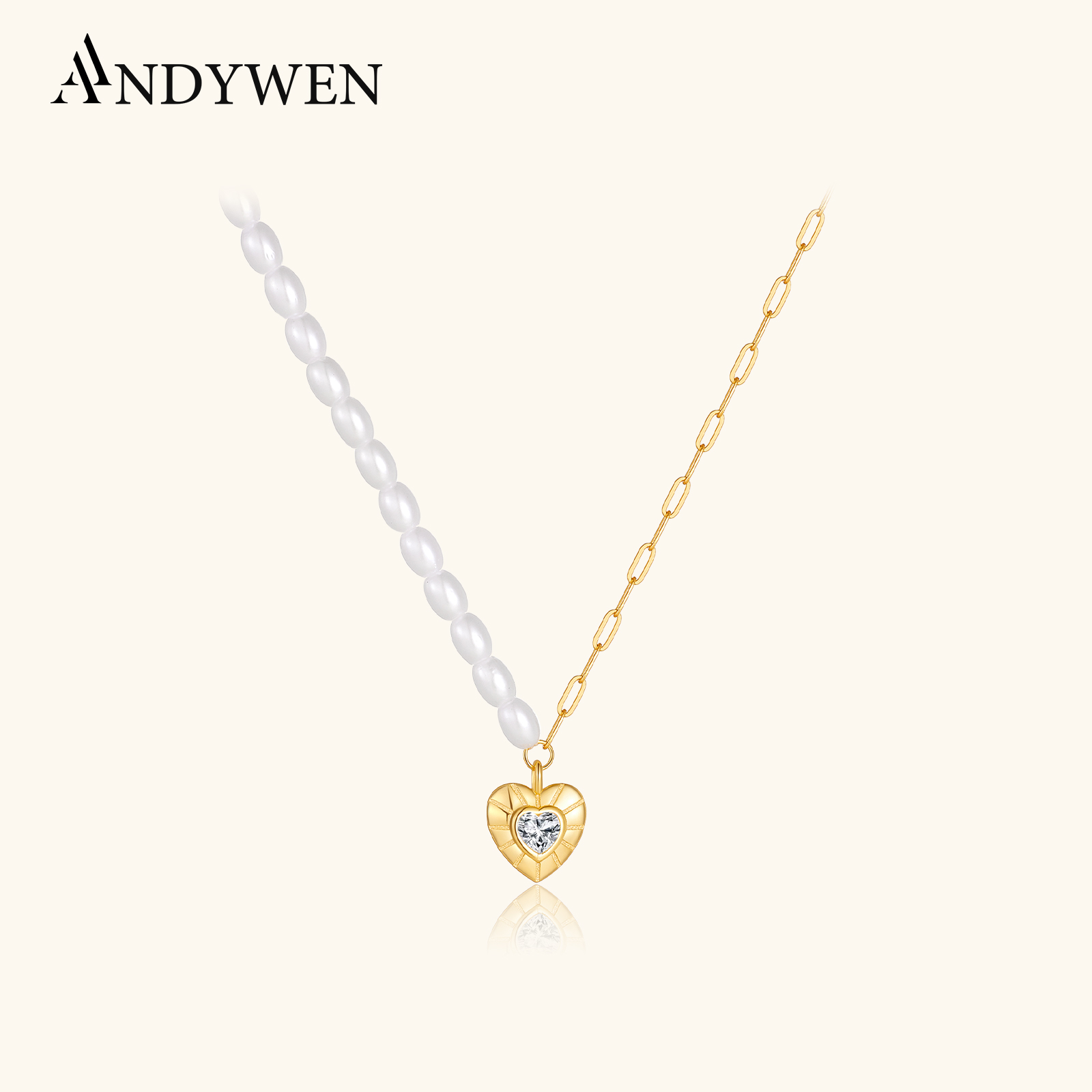 ANDYWEN – collier chaîne de pe - Pearl Choker Necklace Vintage avis et prix