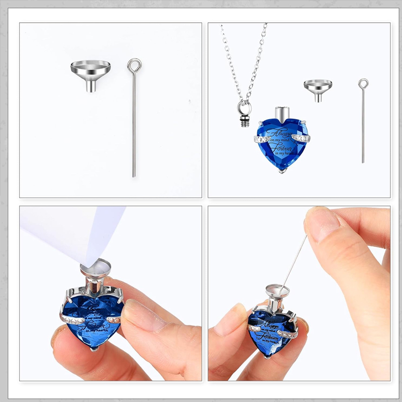Collier d'urne 3 Styles pour c - Heart Locket Necklace Photo avis et prix