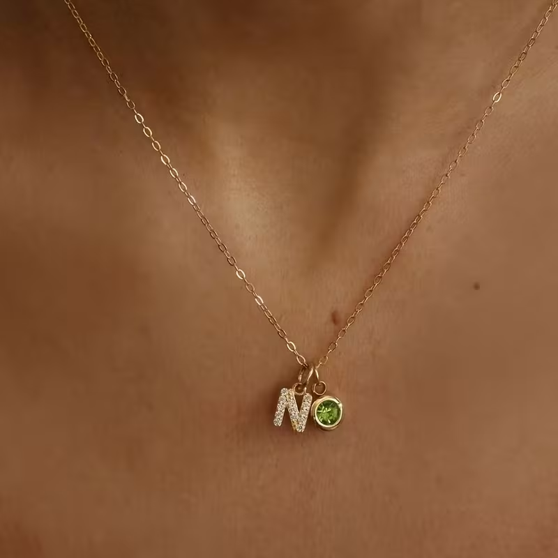 Collier personnalisé avec init - Custom Name Necklace Stainless Steel avis et prix