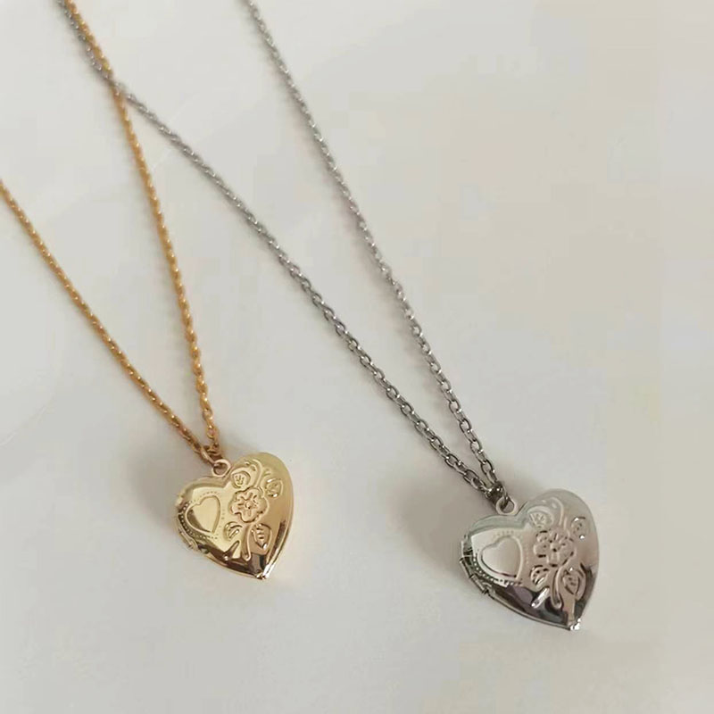 Pendentif cadre Photo en forme - Heart Locket Necklace Photo avis et prix