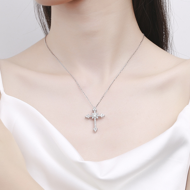 IOGOU-Collier avec pendentif c - Cross Pendant Necklace Gold avis et prix