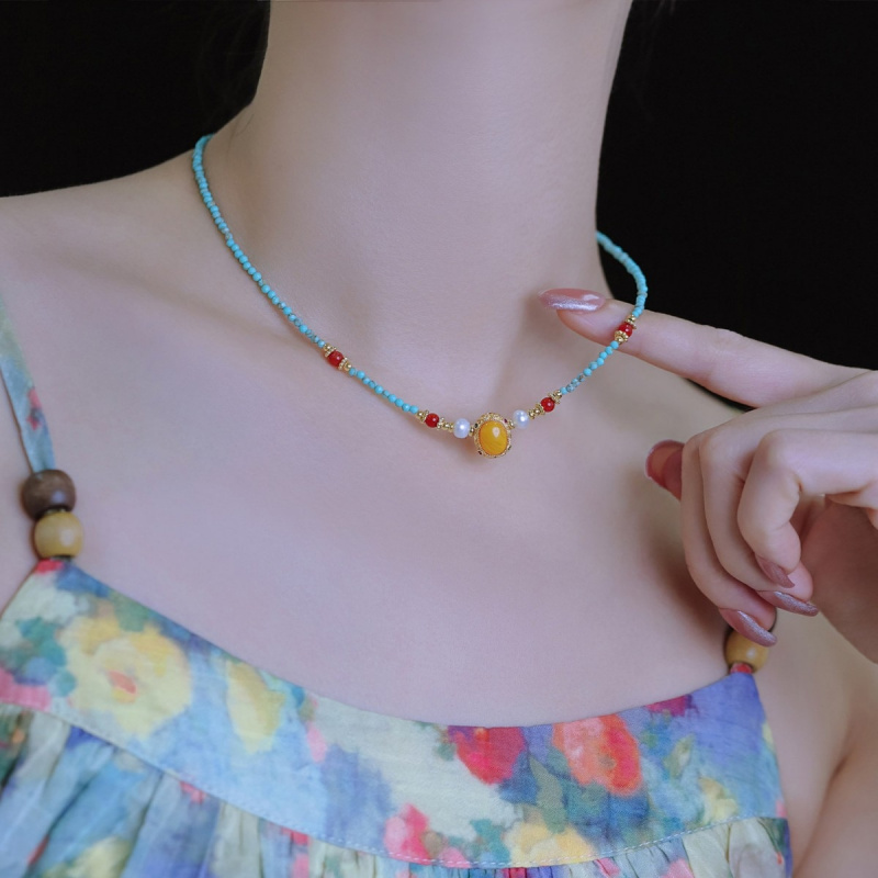 Colliers en or 14 carats avec  - Pearl Choker Necklace Vintage avis et prix