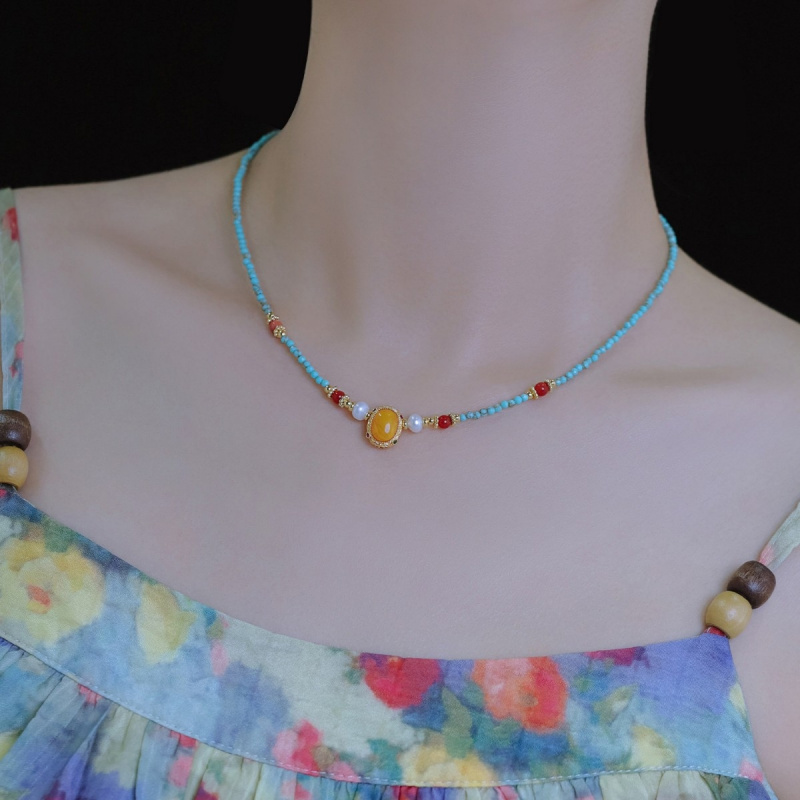 Colliers en or 14 carats avec  - Pearl Choker Necklace Vintage avis et prix