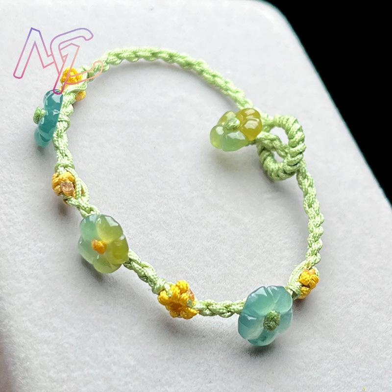 Bracelet à fleurs en jadéite d - Bracelets avis et prix