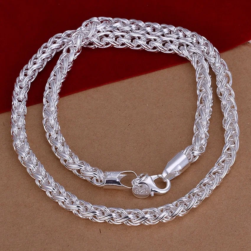 Collier en argent Sterling 925 - 925 Sterling Silver Chain Necklace Men avis et prix