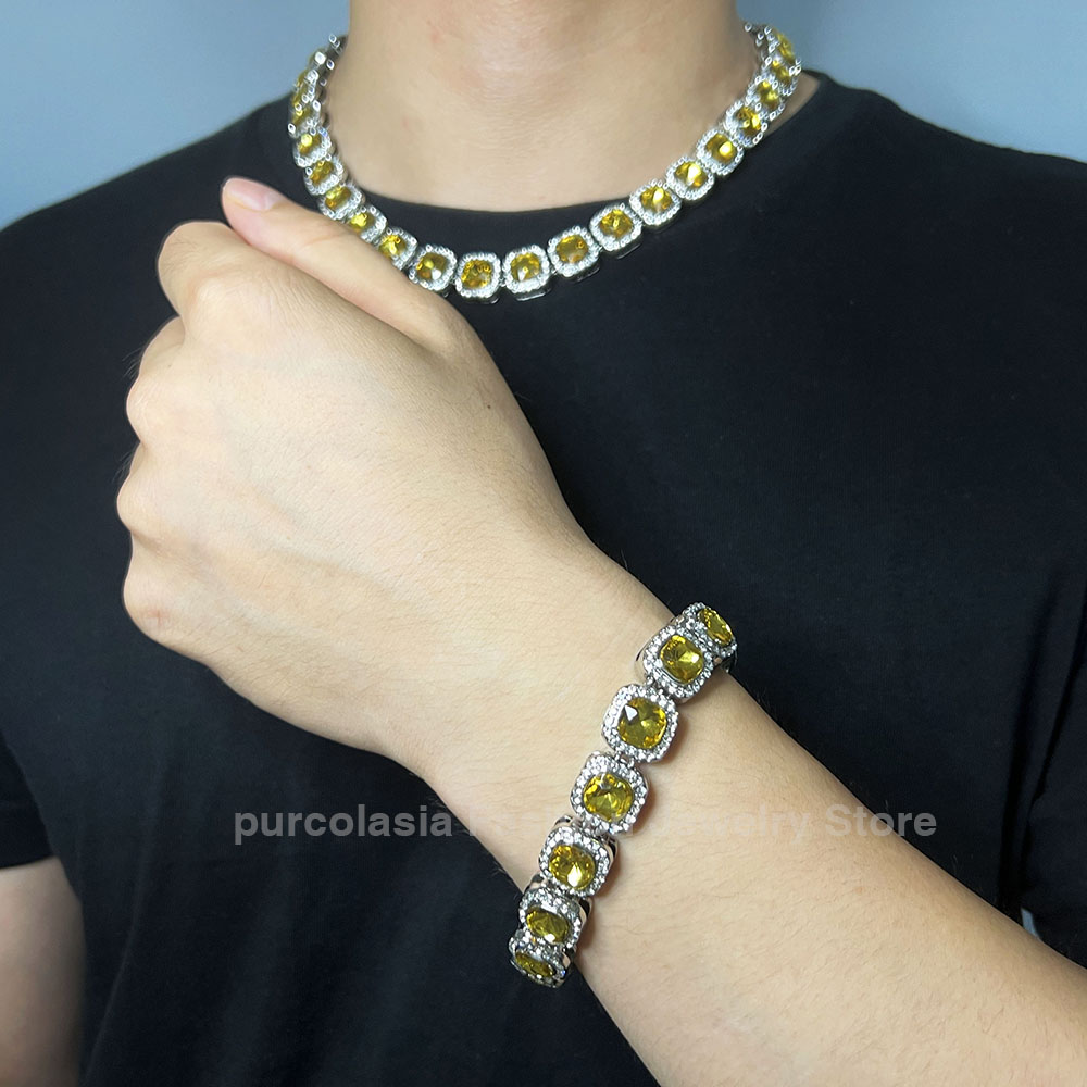 Bracelet glacé multicolore bri - Cuban Link Chain 12Mm avis et prix