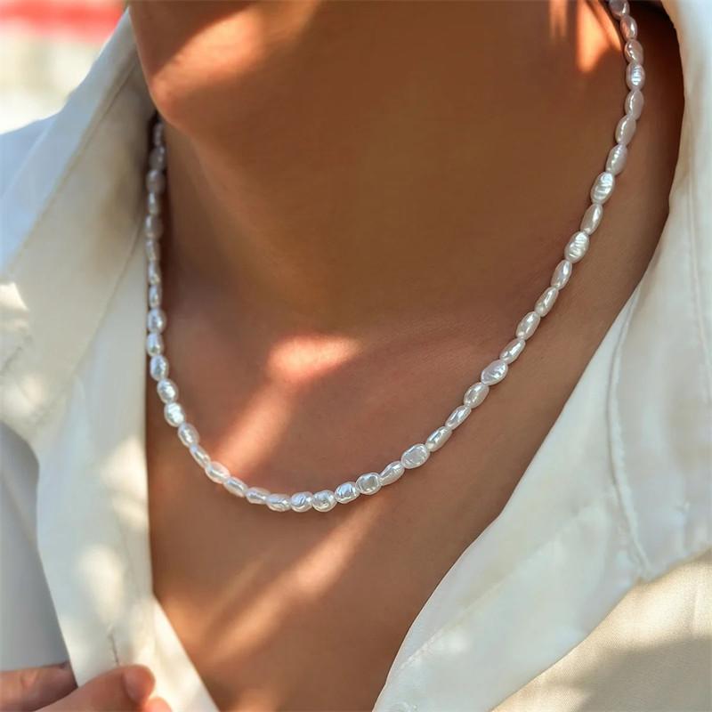 Collier ras du cou en Imitatio - Pearl Choker Necklace Vintage avis et prix