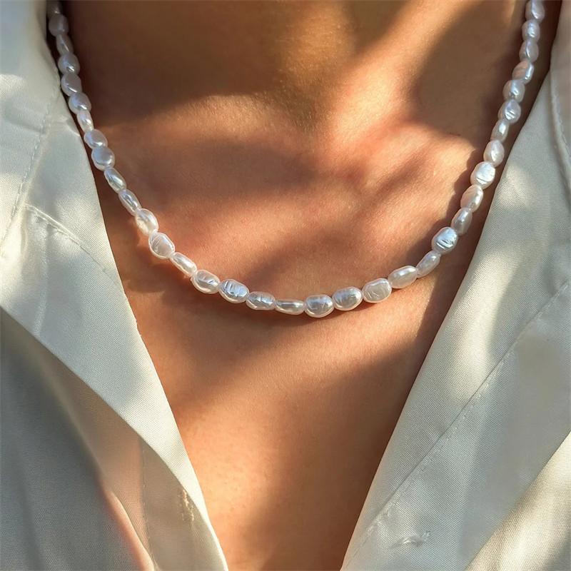 Collier ras du cou en Imitatio - Pearl Choker Necklace Vintage avis et prix