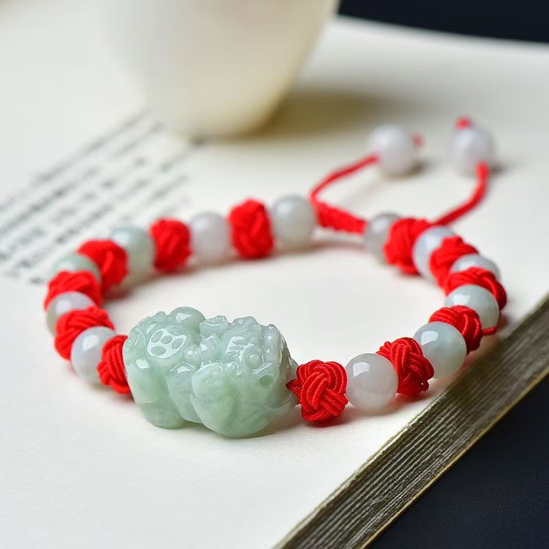 Bracelet Pixiu en jadéite birm - Bracelets avis et prix