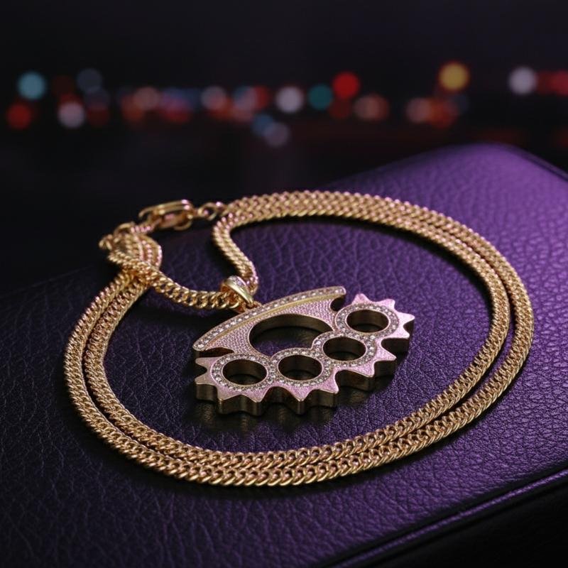 Collier pendentif Y2K punk en  - Layered Pendant Necklace Aesthetic avis et prix