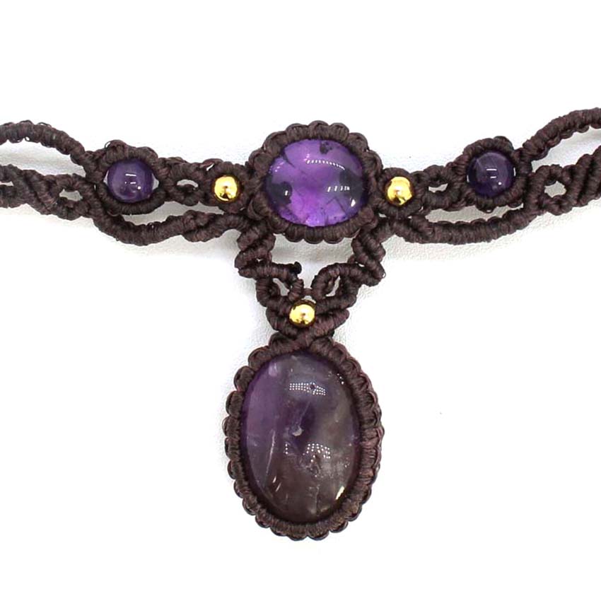 Collier pendentif en pierre de - Crystal Pendant Necklace Natural Stone avis et prix